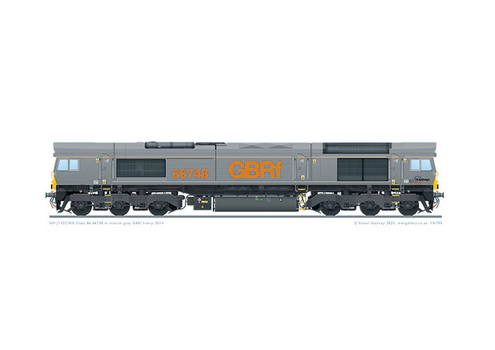 Class 66 66748 GBRf grey