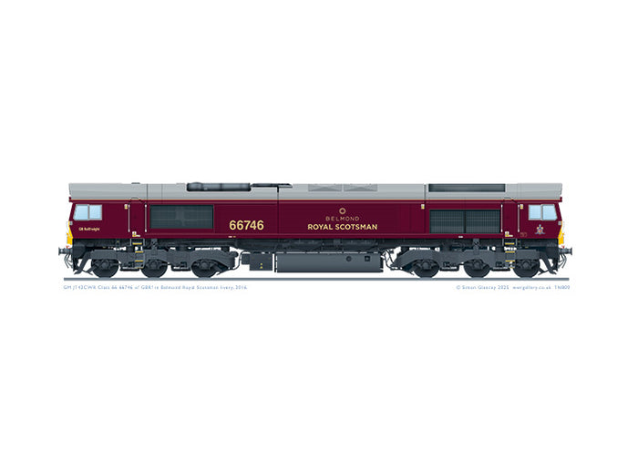 Class 66 66746 Belmond Royal Scotsman
