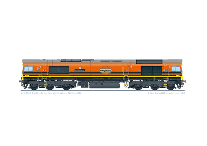 Class 66 66623 Freightliner G&W 'Lest We Forget'