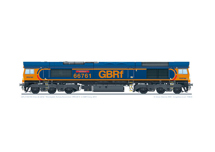 Class 66 66761 GBRf ‘Wensleydale Railway Association 1990-2015'