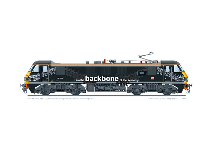 Class 90 90039 DB Cargo 'The Chartered Institute of Logistics and Transport'