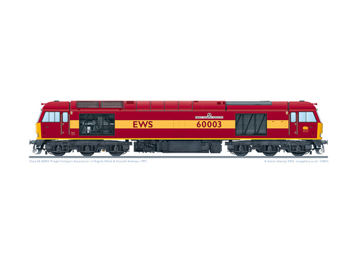 Class 60 60003 EWS 'Freight Transport Association'