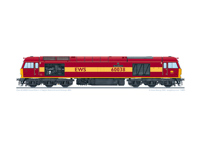 Class 60 60038 EWS 'Avesta Polarit'
