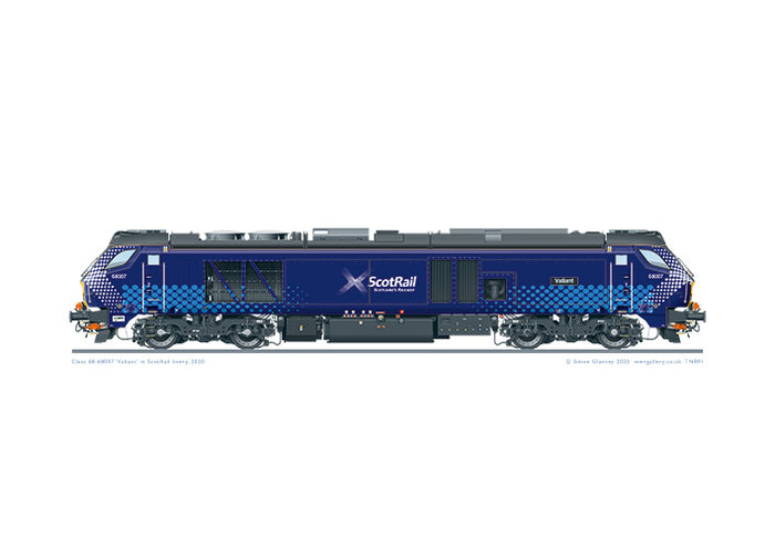 Class 68 68007 Valiant ScotRail