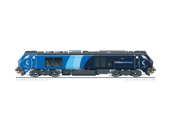 Class 68 68020 Chiltern Railways 2025 livery