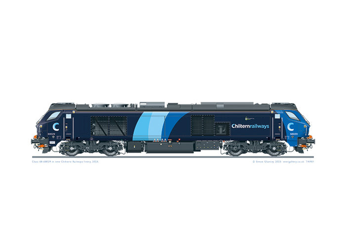Class 68 68029 Chiltern Railways 2025 livery