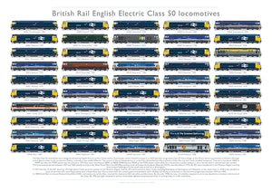 The fifty Class 50 locomotives
