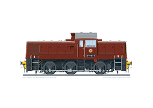 Class 14 D9523 in retro British Railway maroon livery, 2016.