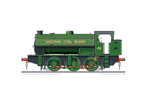 1943 R.S.H. 0-6-0ST Austerity 7098 NCB 49 Backworth