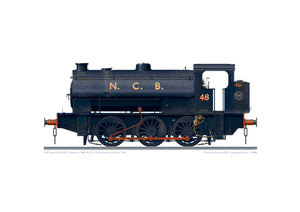 1943 Hunslet 0-6-0ST Austerity 2884 N.C.B. No.48, Backworth Colliery 1967
