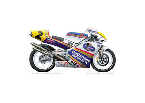 Mick Doohan's 1993 NSR in the famous Rothmans livery.