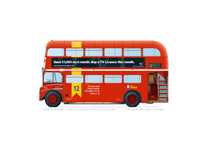 London General Routemaster RM2051 Route 12 branding