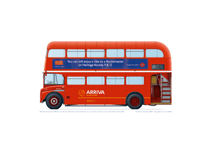 AEC Routemaster RM2217 - the last Routemaster service.