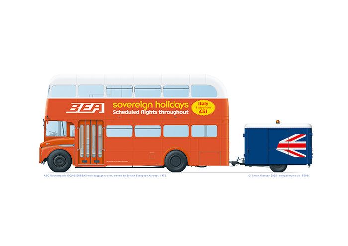 AEC Routemaster BEA5 with trailer