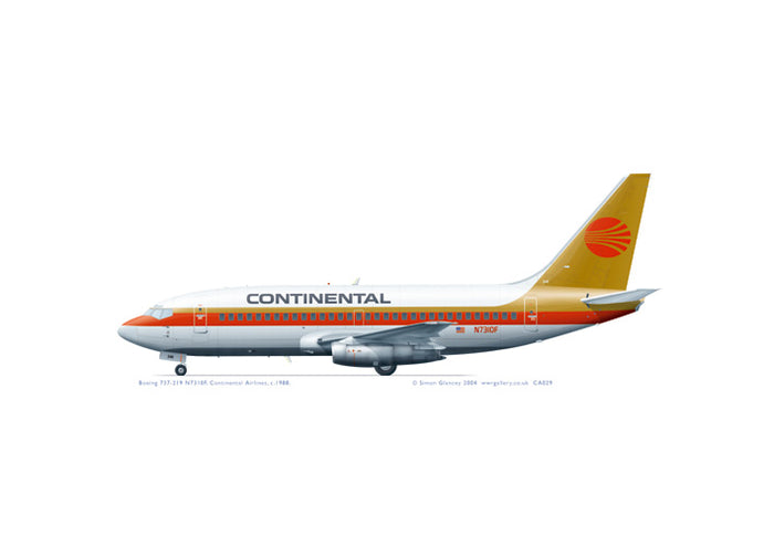 Boeing 737-219 Continental Airlines