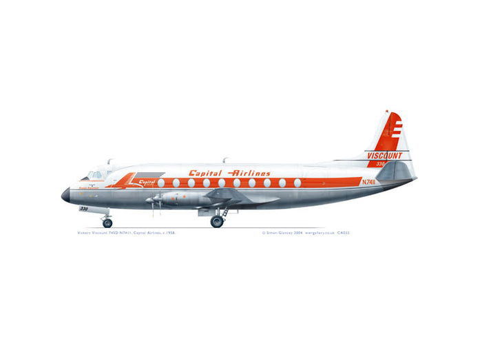 Vickers Viscount 745D Capital Airlines