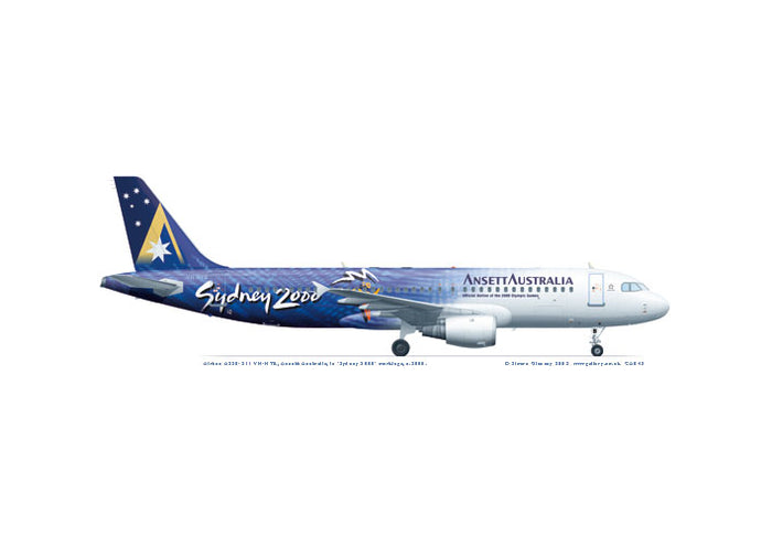 Airbus A320-211 Ansett