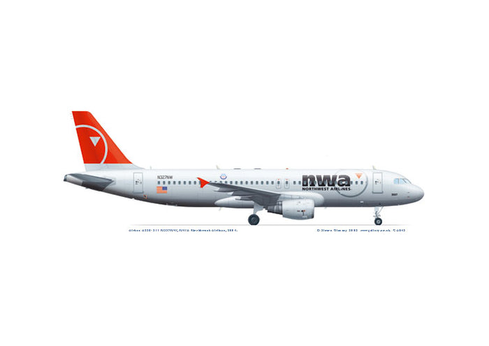 Airbus A320-211 NWA
