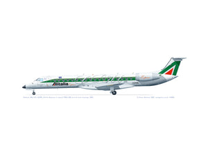 Embraer ERJ-145 Alitalia Express I-EXML 700th ERJ