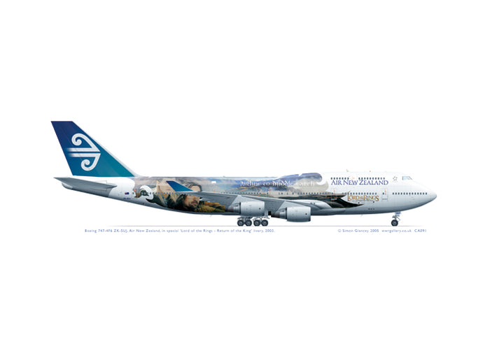 Boeing 747-4F6 ZK-SUJ Air New Zealand