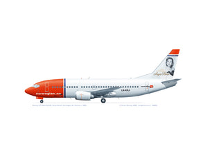 Boeing 737-36N LN-KKJ Sonia Henie Norwegian Air Shuttle
