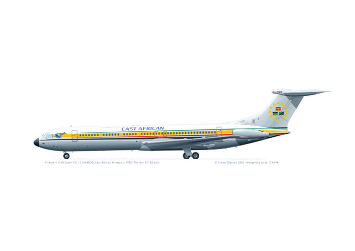 Vickers V.1154 Super VC-10 East African Airways  5H-MOG