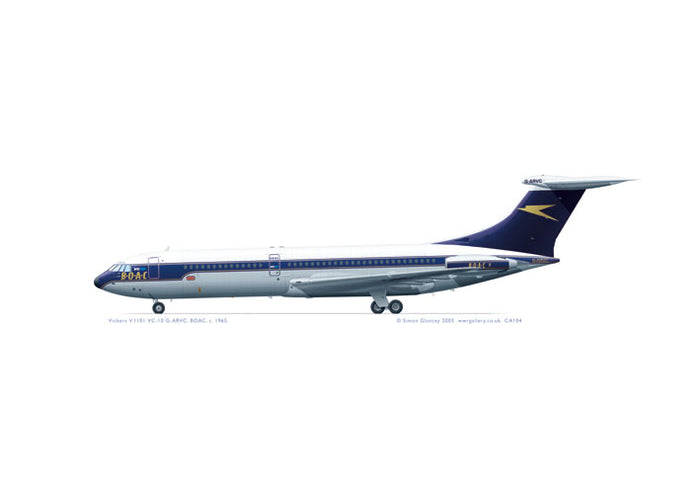 Vickers V.1101 VC-10 BOAC 1965