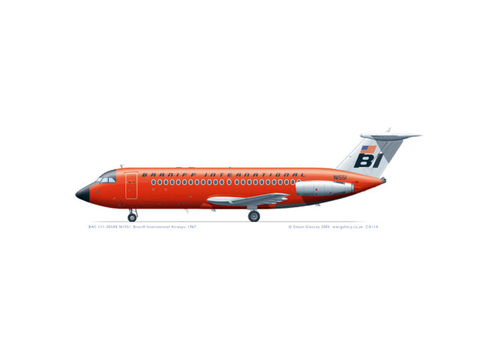 BAC 111-203AE Braniff International