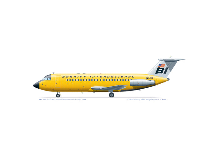 BAC 111-203AE Braniff International
