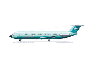 BAC 111-518FG G-AXMG Court Line aqua livery