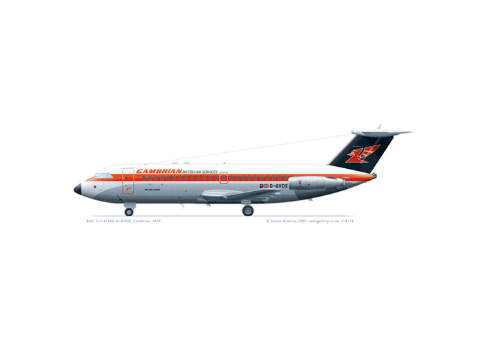 BAC 111-416EK Cambrian 1970