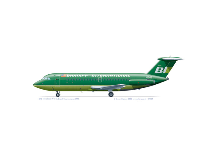 BAC 111-203AE Braniff - Flying Colours