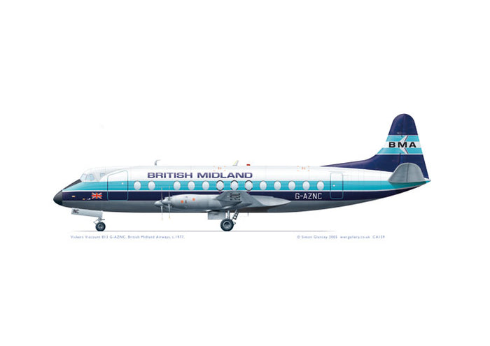 Vickers Viscount 813 British Midland
