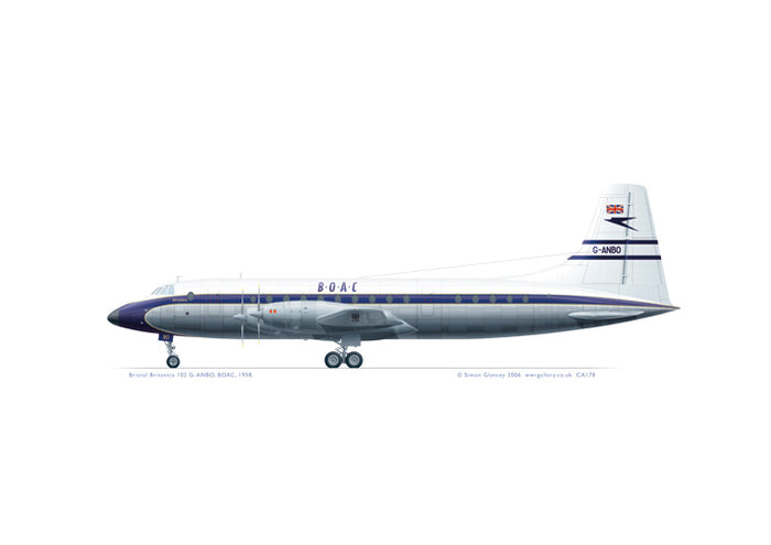 Bristol Britannia 102 BOAC