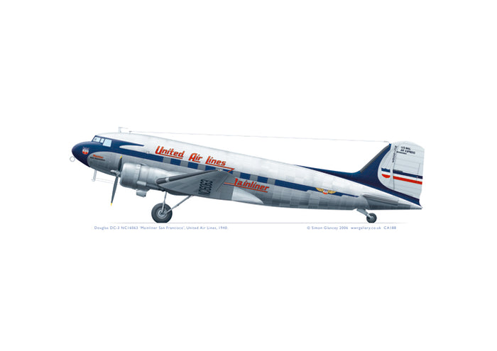 Douglas DC-3 United Air Lines