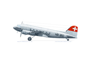 Douglas DC-3 Swiss Air Lines HB-IRO