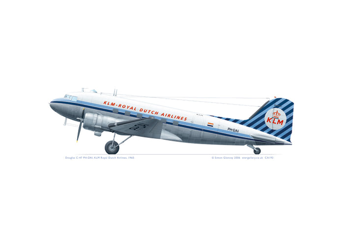Douglas C-47 KLM 1960