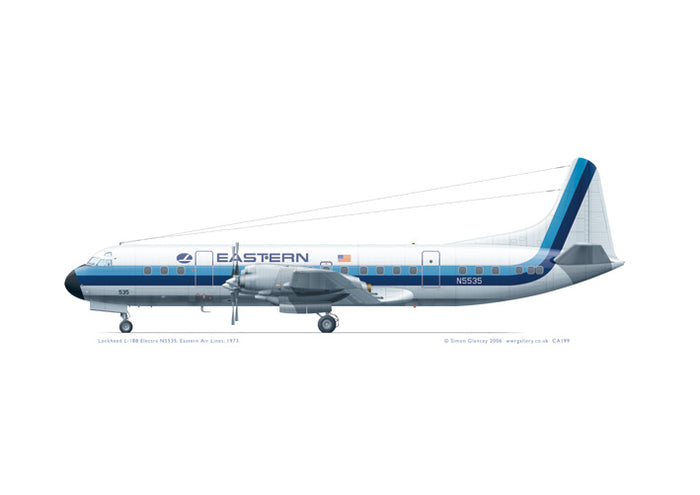 Lockheed L-188 Electra Eastern Air Lines 1973