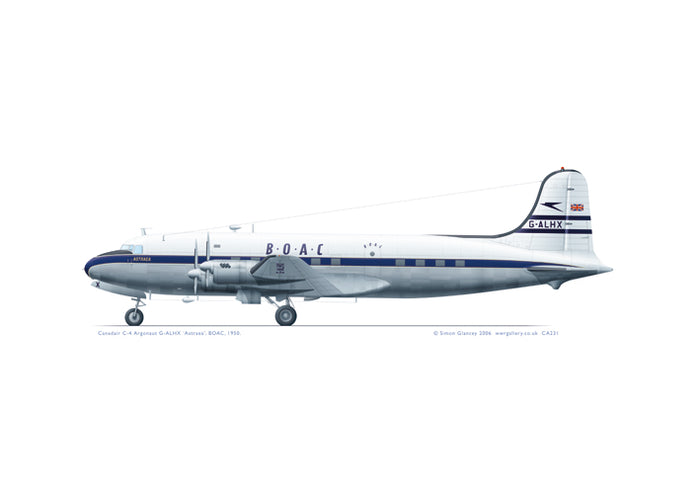Canadair C-4 Argonaut BOAC G-ALHX 'Astraea', 1950
