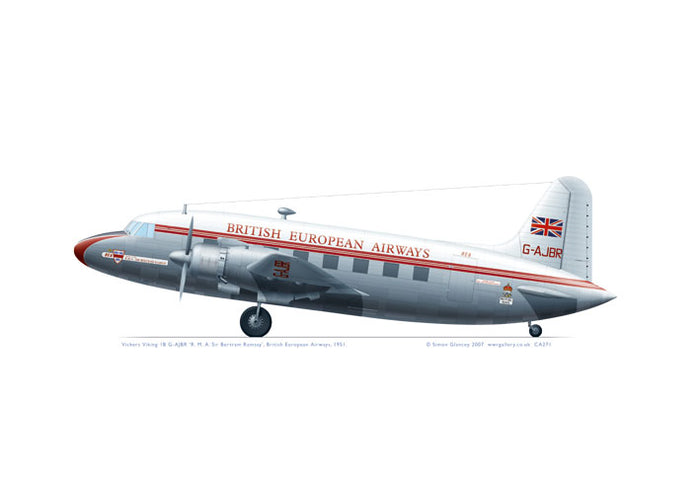 Vickers Viking 1B BEA British European Airways 1951