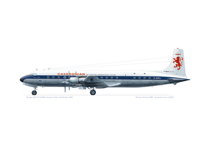 Douglas DC-7C Caledonian Airways