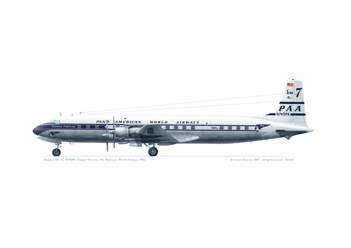 Douglas DC-7C Pan American World Airways 1958