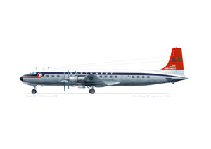 Douglas DC-7C Northwest Airlines N284