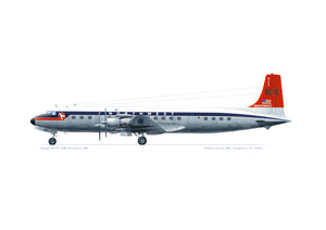 Douglas DC-7C Northwest Airlines N284