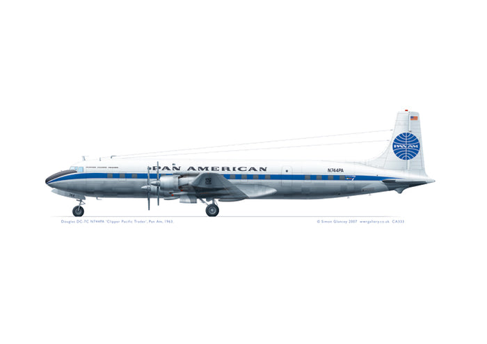 Douglas DC-7C Pan Am 1963