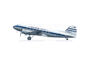 Douglas C-47B Silver City Airways G-AMJU City of Leeds