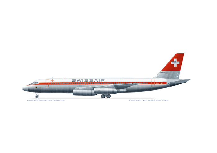 Convair CV-990A Swissair