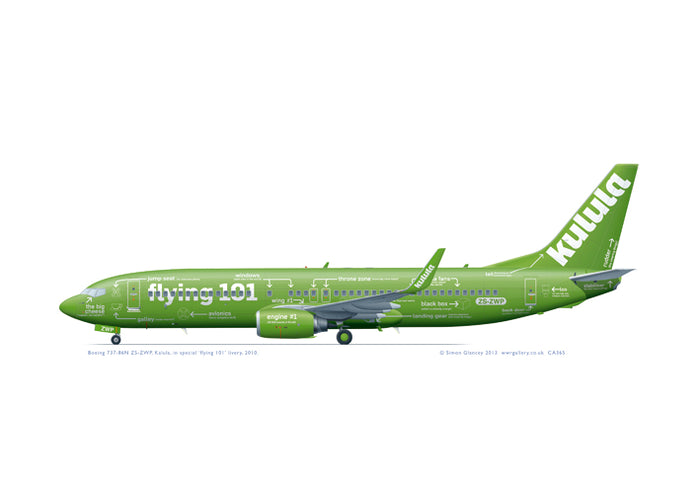Boeing 737-800 Kulula ZS-ZWP