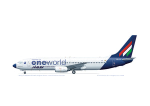 Boeing 737-800 Malev HA-LOU