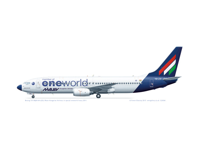 Boeing 737-800 Malev HA-LOU